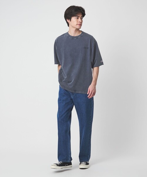 Champion(チャンピオン)の「【別注】<Champion>フェード クルーネック 半袖 スウェット(スウェット・メンズ・ブラック/ダークブラウン/ネイビー・M/L/XL)」の18枚目の写真