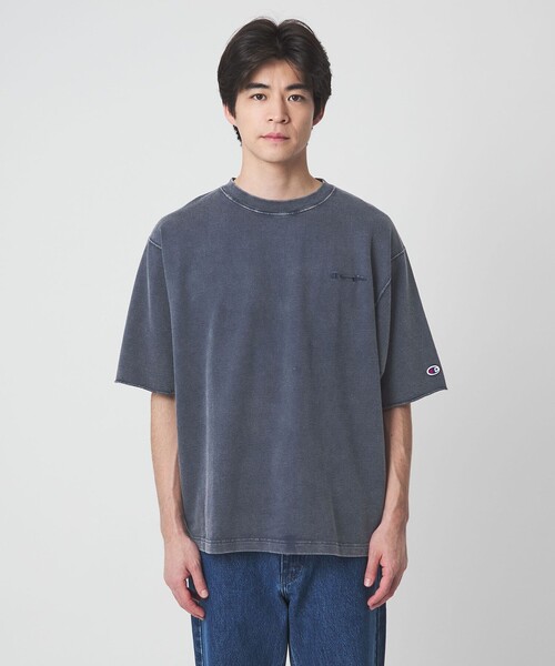 Champion(チャンピオン)の「【別注】<Champion>フェード クルーネック 半袖 スウェット(スウェット・メンズ・ブラック/ダークブラウン/ネイビー・M/L/XL)」の17枚目の写真