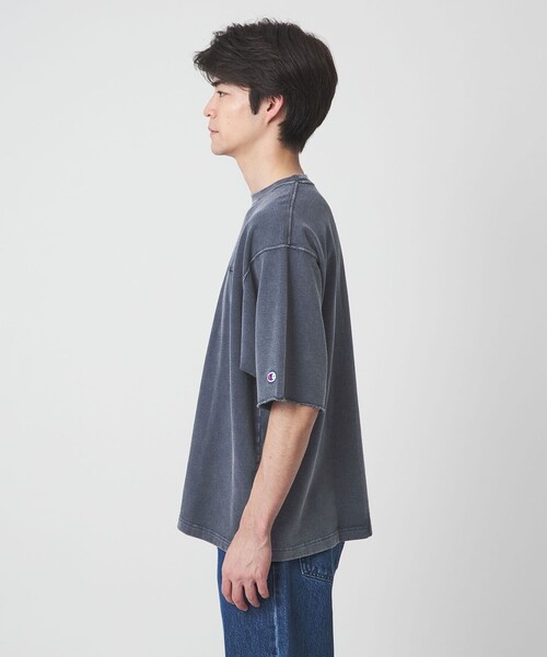 Champion(チャンピオン)の「【別注】<Champion>フェード クルーネック 半袖 スウェット(スウェット・メンズ・ブラック/ダークブラウン/ネイビー・M/L/XL)」の16枚目の写真