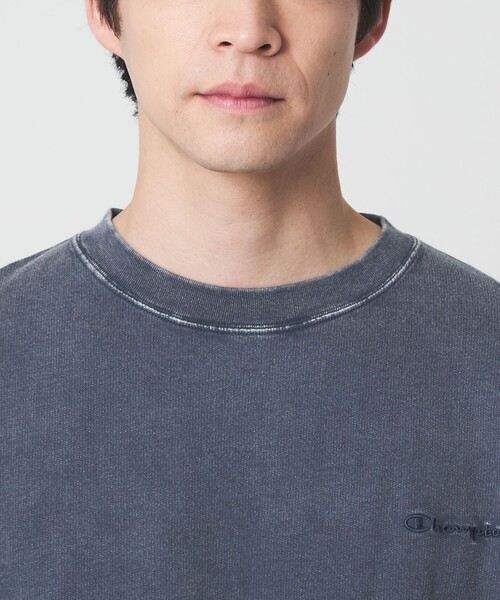 Champion(チャンピオン)の「【別注】<Champion>フェード クルーネック 半袖 スウェット(スウェット・メンズ・ブラック/ダークブラウン/ネイビー・M/L/XL)」の14枚目の写真