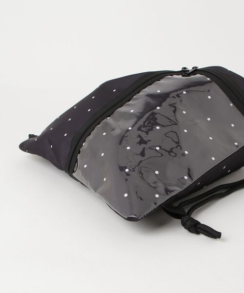 Vini（ヴィニ）の「【推し活】ウィッシュコア透明ポケット付きナップザック（バックパック/リュック・レディース・ブラック系その他/ブラック/ホワイト・FREE）」の9枚目の写真