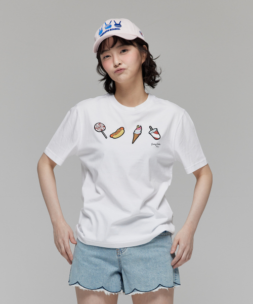 FIFI LAPIN(フィフィラパン)の「レディースフラワーライン裾デニムショートパンツ/FS0WDP02F インディゴ(その他パンツ・レディース・その他・MEDIUM/SMALL)」の1枚目の写真