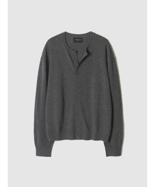 POKER FACE(ポーカーフェイス)の「FARASHA CASHMERE CREW NECK CARDIGAN CHARCOAL(ニット/セーター・レディース・その他・50/46/48)」の1枚目の写真