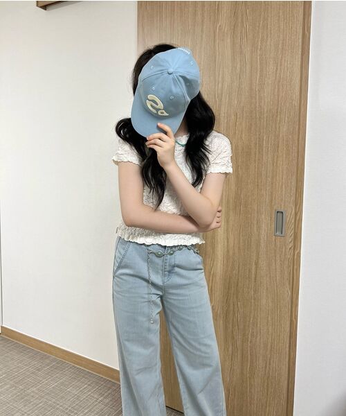 HEISAN(ハイサン)の「ビッグシンボルベースボールキャップスカイ(キャップ・レディース・その他・FREE)」の3枚目の写真