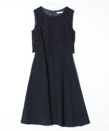 M-premier BLACK（エムプルミエブラック）の「レースノースリーブワンピース（ワンピース）」