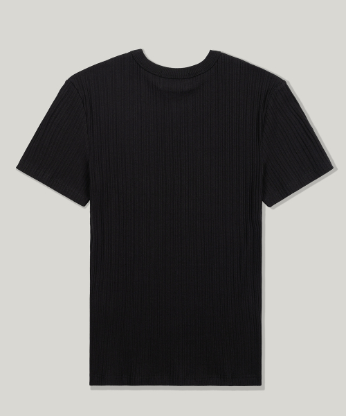 FLAWSROOM（フローズルーム）の「Ribbed Half Sleeve [BLACK]（Tシャツ/カットソー・メンズ・その他・MEDIUM/LARGE/X-LARGE）」の3枚目の写真
