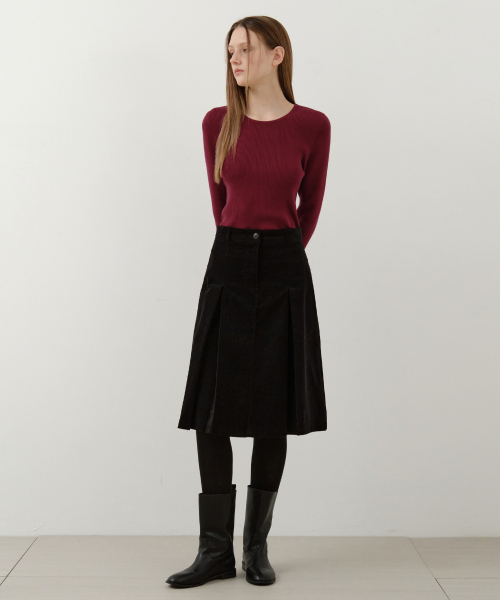 WEDNESDAYOASISFORWOMEN（ウェンズデー オアシス フォー ウーマン）の「ジェインラウンドネックウォッシャブルニット_RED(WC25-KN34)（ニット/セーター・レディース・レッド・OS）」の4枚目の写真