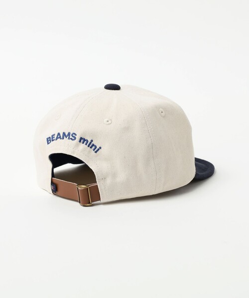BEAMS mini(ビームスミニ)の「アルファベット ワッペン ツイル キャップ(キャップ・キッズ・パープル/ベージュ/チャコールグレー/ホワイト系その他5・ONE SIZE)」の15枚目の写真