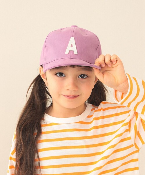 BEAMS mini(ビームスミニ)の「アルファベット ワッペン ツイル キャップ 2026SS(キャップ・キッズ・パープル/ベージュ/チャコールグレー/ホワイト系その他5・ONE SIZE)」の20枚目の写真