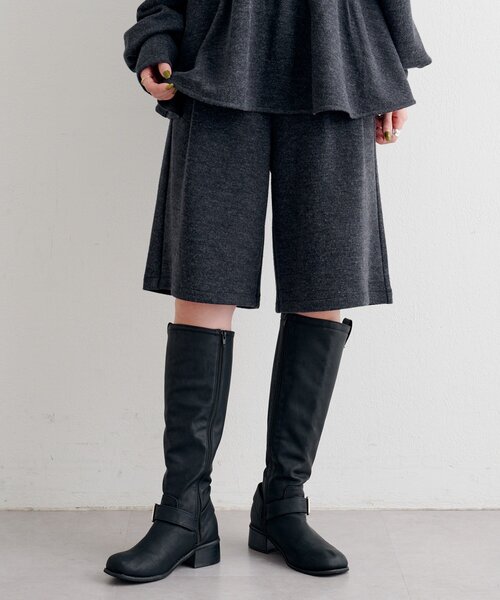 Kastane（カスタネ）の「【一部店舗限定/セットアップ対応】B ニットライクスウェットハーフパンツ（その他パンツ・レディース・ブラウン/チャコールグレー・FREE）」の11枚目の写真