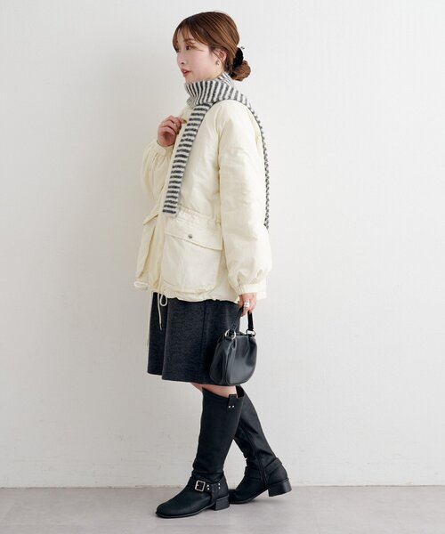 Kastane（カスタネ）の「【一部店舗限定/セットアップ対応】B ニットライクスウェットハーフパンツ（その他パンツ・レディース・ブラウン/チャコールグレー・FREE）」の16枚目の写真