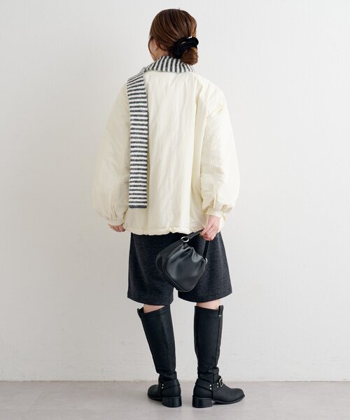 Kastane（カスタネ）の「【一部店舗限定/セットアップ対応】B ニットライクスウェットハーフパンツ（その他パンツ・レディース・ブラウン/チャコールグレー・FREE）」の17枚目の写真