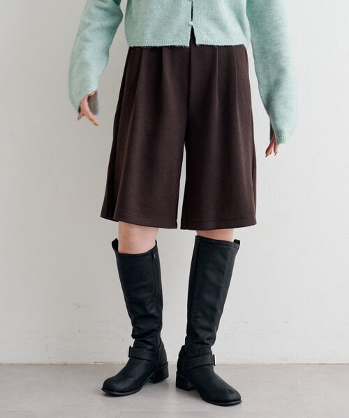 Kastane（カスタネ）の「【一部店舗限定/セットアップ対応】B ニットライクスウェットハーフパンツ（その他パンツ・レディース・ブラウン/チャコールグレー・FREE）」の19枚目の写真