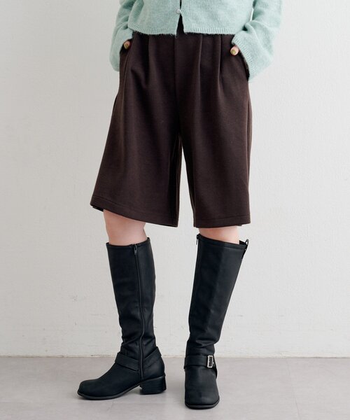 Kastane（カスタネ）の「【一部店舗限定/セットアップ対応】B ニットライクスウェットハーフパンツ（その他パンツ・レディース・ブラウン/チャコールグレー・FREE）」の20枚目の写真