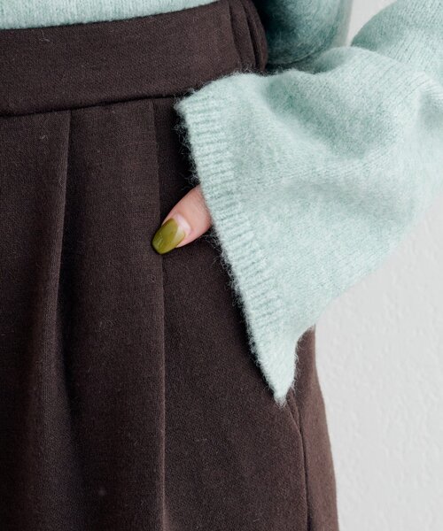 Kastane（カスタネ）の「【一部店舗限定/セットアップ対応】B ニットライクスウェットハーフパンツ（その他パンツ・レディース・ブラウン/チャコールグレー・FREE）」の8枚目の写真