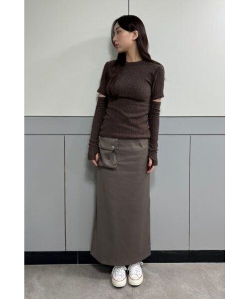 320SHOWROOM(320ショールーム)の「1Cargo Pocket Long Skirt Khaki brown(スカート・レディース・その他・SMALL/MEDIUM)」の7枚目の写真