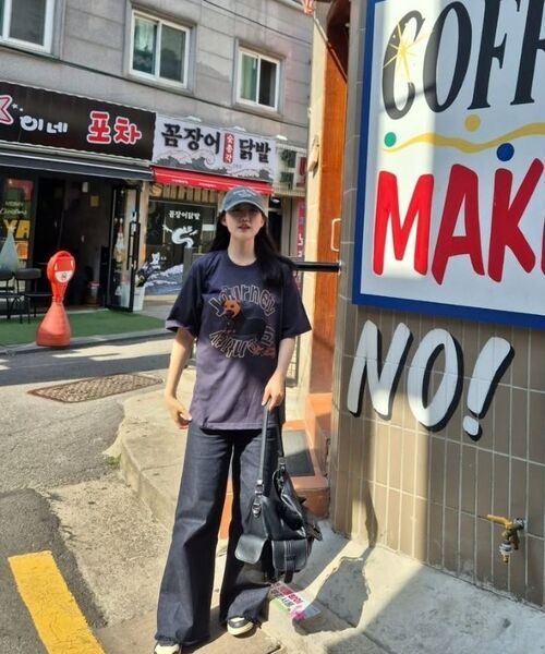 OUNDERR（オアンダーアール）の「MASK PUPPY TEE オーバーサイズ 半袖Tシャツ [グリーン]（Tシャツ/カットソー・レディース・その他・MEDIUM/LARGE/X-LARGE/XX-LARGE）」の4枚目の写真