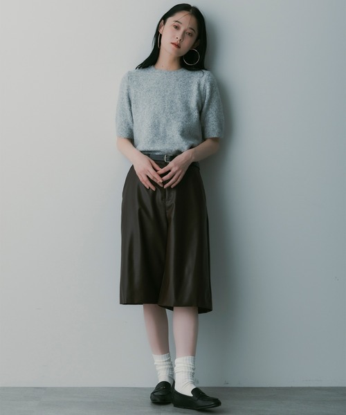 SERENO(セレーノ)の「クラシックAラインショートパンツ(その他パンツ・レディース・ブラウン/バーガンディー/オフホワイト/カーキ/ブラック・S/M/L)」の15枚目の写真