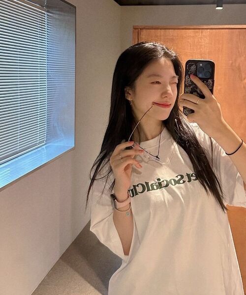 NET SOCIAL CLUB（ネットソーシャルクラブ）の「ビビッドストレートロゴ半袖Tシャツ（ブラック）（Tシャツ/カットソー・レディース・ブラック・S/M/L/XL）」の10枚目の写真