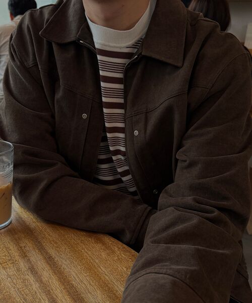 AMFEAST(アンフィースト)の「70年代マルチストライプコットンニットブラウン(Tシャツ/カットソー・メンズ・その他・MEDIUM/LARGE/X-LARGE)」の8枚目の写真