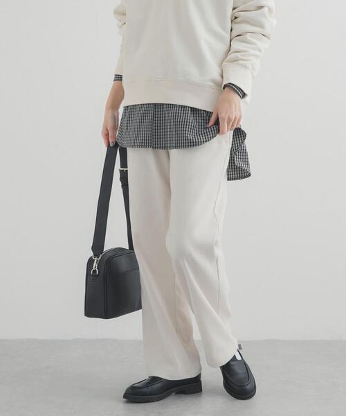 URBAN RESEARCH DOORS(アーバンリサーチドアーズ)の「ストレッチツイルイージパンツ(その他パンツ・レディース・アイボリー/ベージュ・FREE)」の2枚目の写真