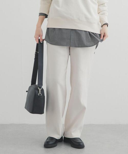 URBAN RESEARCH DOORS(アーバンリサーチドアーズ)の「ストレッチツイルイージパンツ(その他パンツ・レディース・アイボリー/ベージュ・FREE)」の3枚目の写真