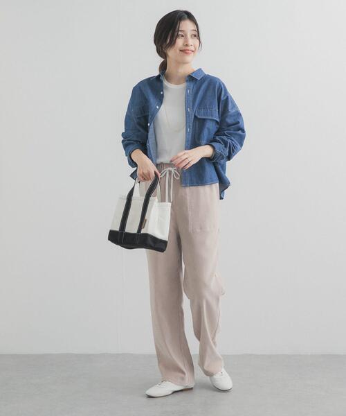 URBAN RESEARCH DOORS(アーバンリサーチドアーズ)の「ストレッチツイルイージパンツ(その他パンツ・レディース・アイボリー/ベージュ・FREE)」の19枚目の写真