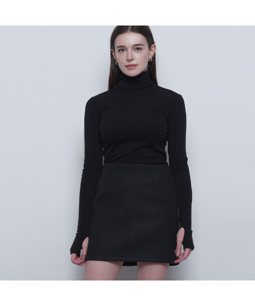 THE-ABON(エイボン)の「W25 uni warm warmer pola tee black(Tシャツ/カットソー・レディース・ブラック・FREE)」の3枚目の写真