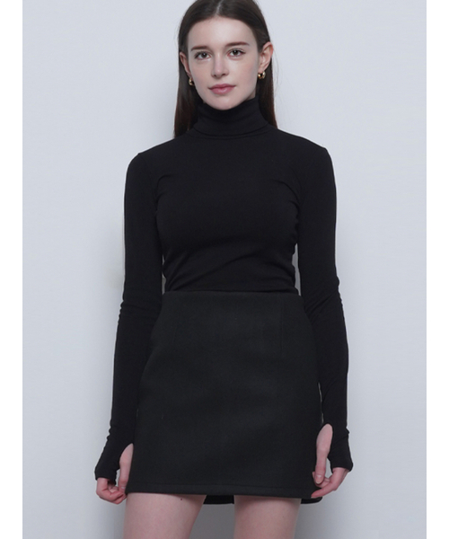 THE-ABON(エイボン)の「W25 uni warm warmer pola tee black(Tシャツ/カットソー・レディース・ブラック・FREE)」の5枚目の写真