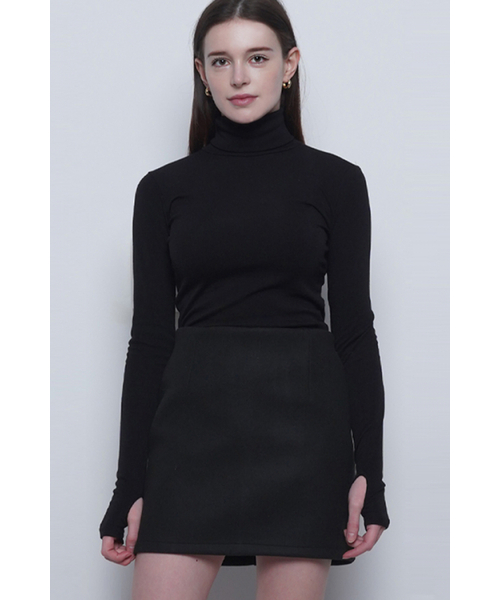 THE-ABON(エイボン)の「W25 uni warm warmer pola tee black(Tシャツ/カットソー・レディース・ブラック・FREE)」の6枚目の写真