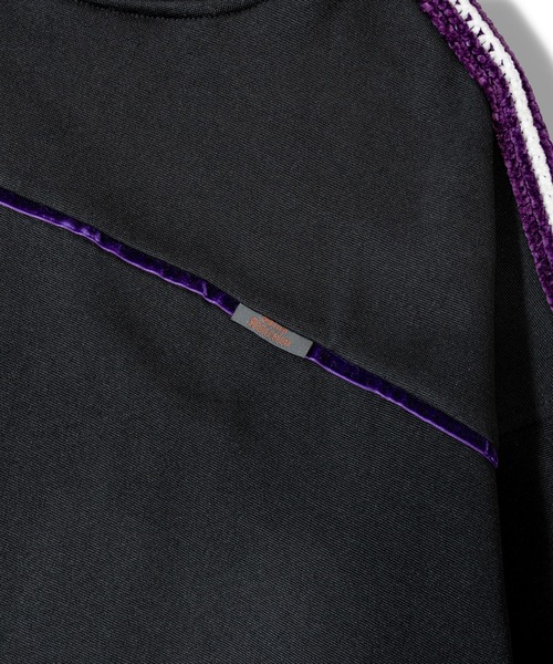 GALLIS ADDICTION（ガリスアディクション）の「GA KNIT-LINE ZIP HOODIE（パーカー・メンズ・グレー/ブラック・L/M）」の6枚目の写真