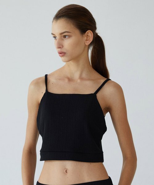 KIMDOH(キムド)の「BLACK WRINKLE SLEEVELESS KNIT TOP(Tシャツ/カットソー・レディース・その他・FREE)」の3枚目の写真