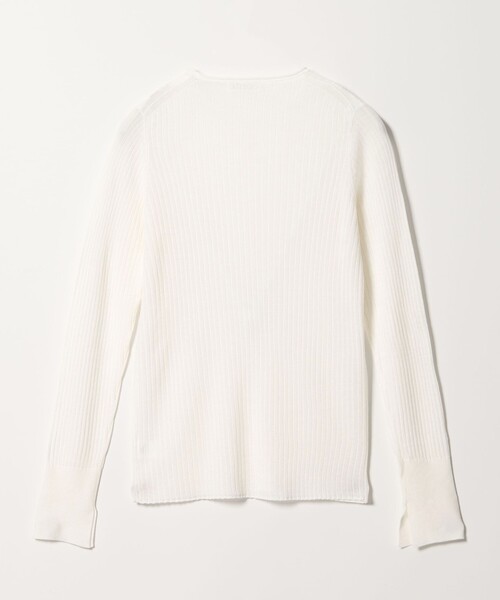 conte(コンテ)の「<conte>シアー リブ クルーネックニット(ニット/セーター・レディース・ホワイト/ライトブルー/ブラック・FREE)」の13枚目の写真