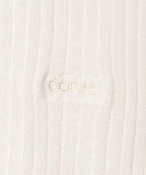 conte(コンテ)の「<conte>シアー リブ クルーネックニット(ニット/セーター・レディース・ホワイト/ライトブルー/ブラック・FREE)」の17枚目の写真