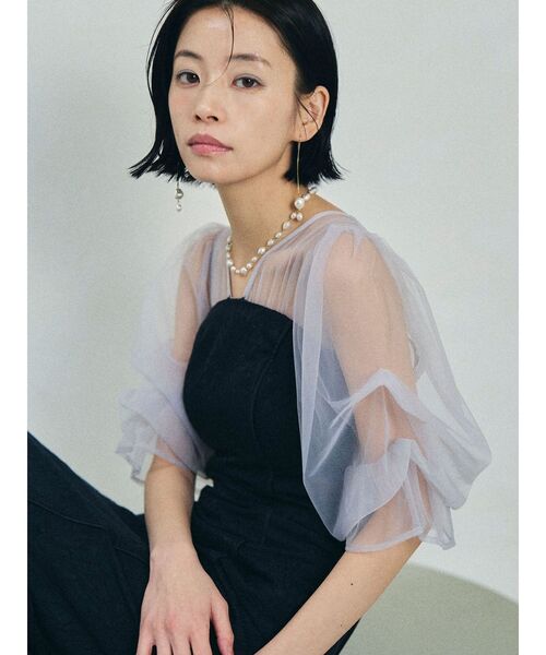 LAGUNAMOON（ラグナムーン）の「LADYアメリアジャガードIラインドレス（ドレス・レディース・ラベンダー/ネイビー・MEDIUM/SMALL）」の11枚目の写真