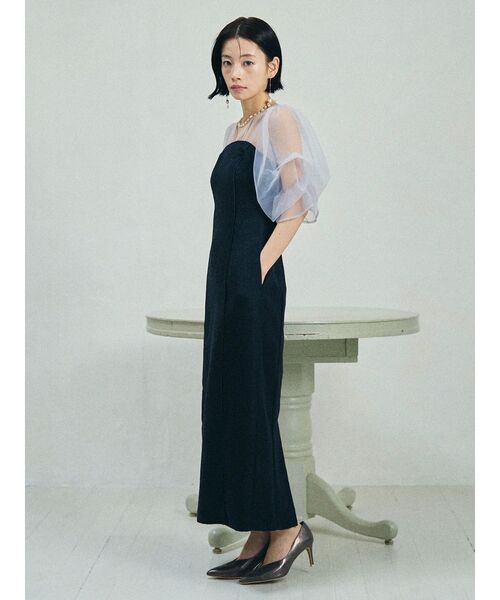 LAGUNAMOON（ラグナムーン）の「LADYアメリアジャガードIラインドレス（ドレス・レディース・ラベンダー/ネイビー・MEDIUM/SMALL）」の15枚目の写真