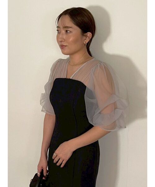 LAGUNAMOON（ラグナムーン）の「LADYアメリアジャガードIラインドレス（ドレス・レディース・ラベンダー/ネイビー・MEDIUM/SMALL）」の20枚目の写真