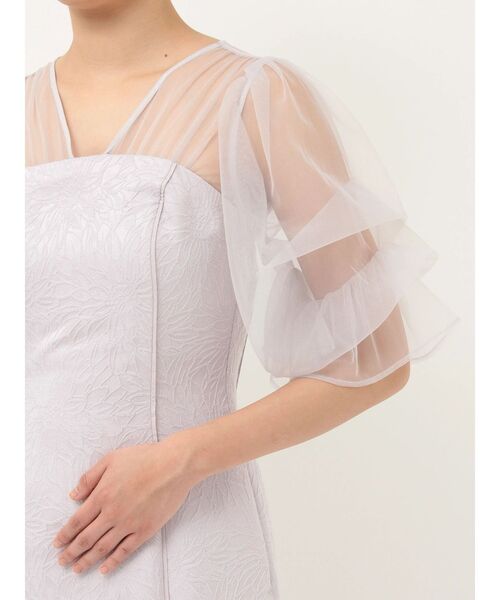 LAGUNAMOON（ラグナムーン）の「LADYアメリアジャガードIラインドレス（ドレス・レディース・ラベンダー/ネイビー・MEDIUM/SMALL）」の3枚目の写真