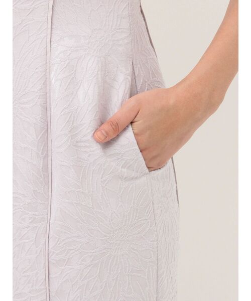 LAGUNAMOON（ラグナムーン）の「LADYアメリアジャガードIラインドレス（ドレス・レディース・ラベンダー/ネイビー・MEDIUM/SMALL）」の4枚目の写真