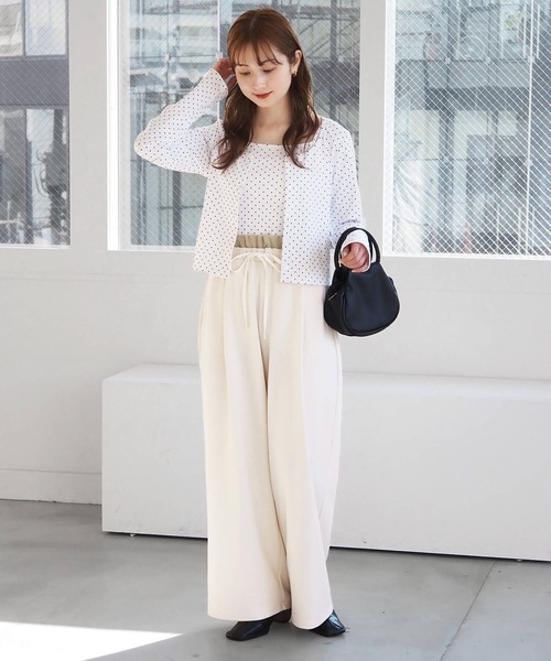 tiptop（ティップトップ）の「【2サイズ展開】フリル使いカットイージーパンツ（その他パンツ・レディース・ブルー系その他/ブラック系その他/アイボリー/ブラック・S/M）」の11枚目の写真