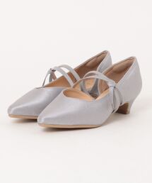 a.v.v（アーヴェヴェ）の「a.v.v   甲ストラップ 美脚リボンパンプス（パンプス）」