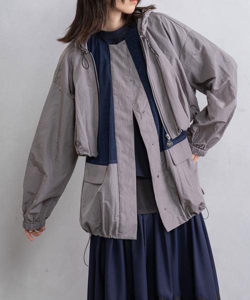 MARECHAL TERRE（マルシャルテル）の「3wayフーディ×ベスト（その他アウター・レディース・ブラック/グレー/ベージュ/モカ・MEDIUM）」の3枚目の写真