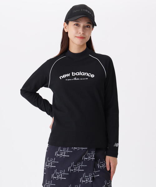 new balance golf】ミニワッフル 長袖 モックネック プルオーバー