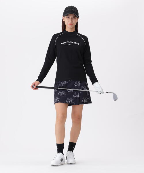 new balance golf】ミニワッフル 長袖 モックネック プルオーバー