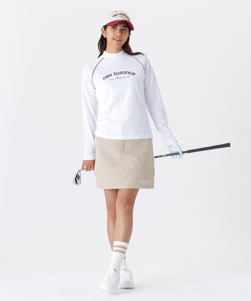 new balance golf】ミニワッフル 長袖 モックネック プルオーバー