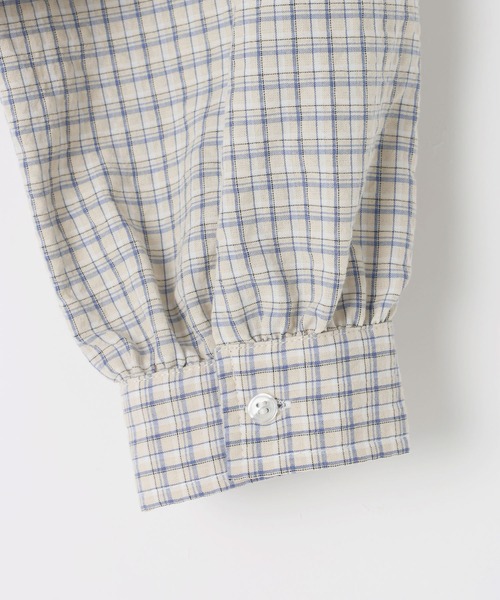 3.3 Field Trip （3.3フィールドトリップ）の「3.3 Field Trip／フーディーサイドギャザーシャツ（シャツ/ブラウス・レディース・ブラック/イエロー・FREE）」の4枚目の写真