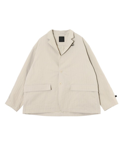 DAIWA PIER39（ダイワピア39）の「DAIWA PIER39 TECH LOOSE 2B JACKET HERRINGBONE BJ-51026（ブルゾン・メンズ・チャコールグレー/オフホワイト・MEDIUM/X-LARGE/SMALL/LARGE）」の10枚目の写真