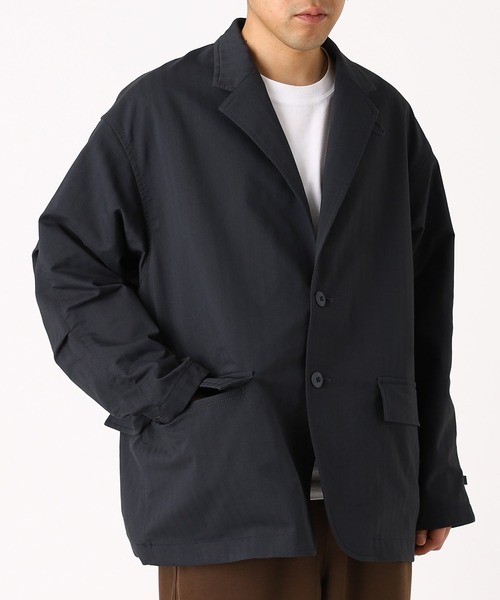 DAIWA PIER39（ダイワピア39）の「DAIWA PIER39 TECH LOOSE 2B JACKET HERRINGBONE BJ-51026（ブルゾン・メンズ・チャコールグレー/オフホワイト・MEDIUM/X-LARGE/SMALL/LARGE）」の11枚目の写真