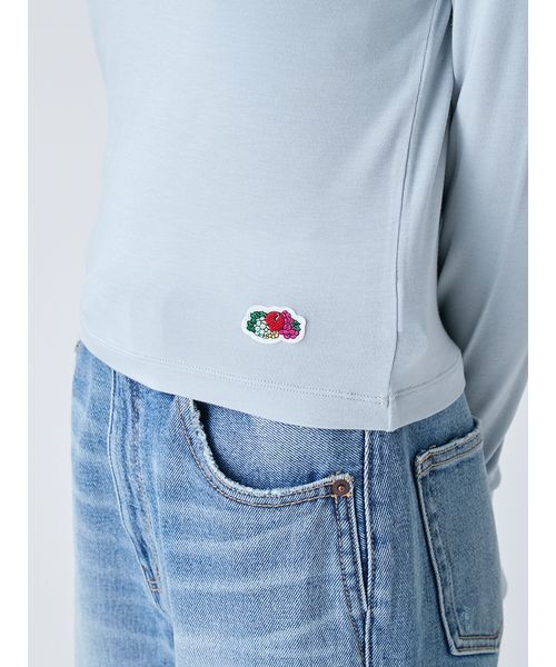 LILY BROWN(リリーブラウン)の「Fruit of the Loom×LILY BROWN/2wayオフショルダートップス(Tシャツ/カットソー・レディース・ネイビー/ホワイト/ライトブルー・F)」の10枚目の写真