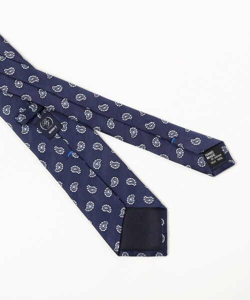 BEAMS F（ビームスエフ）の「シルク ペイズリー柄 ジャカード ネクタイ（ネクタイ・メンズ・ブラウン/ネイビー・ONE SIZE）」の6枚目の写真
